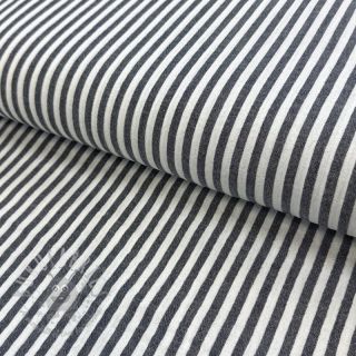 Muślin double gauze YARN DYED Summer stripe navy
