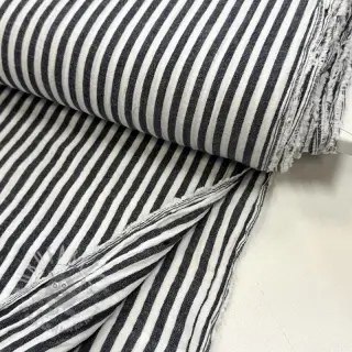 Muślin double gauze YARN DYED Summer stripe navy