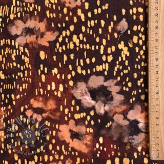 Wiskoza SATIN Abstract flow digital print