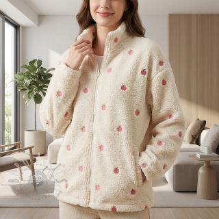 Tkanina płaszczowa TEDDY JACQUARD EMBROIDERY Patches