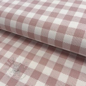 Bawełniana tkanina FLANNEL BIG Check light pink