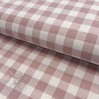 Bawełniana tkanina FLANNEL BIG Check light pink