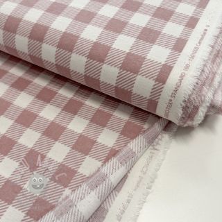 Bawełniana tkanina FLANNEL BIG Check light pink