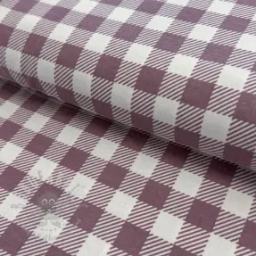 Bawełniana tkanina FLANNEL BIG Check mauve