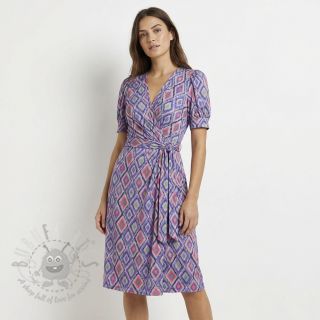 Wiskoza RADIANCE Abstract purple digital print