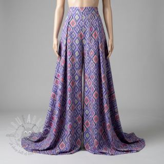 Wiskoza RADIANCE Abstract purple digital print