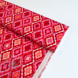 Wiskoza RADIANCE Abstract red digital print