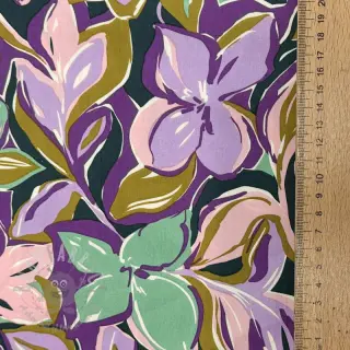 Bawełniana tkanina VISCOSE Flowers cobalt