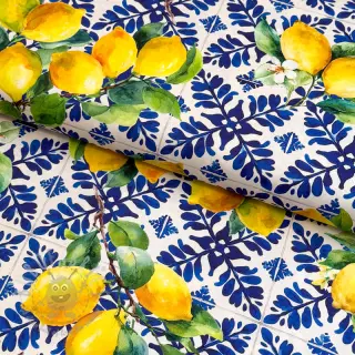 Bawełniana tkanina VISCOSE Lemons digital print