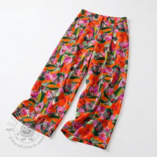 Wiskoza ECOVERO Flowers multi digital print