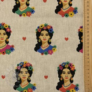 Tkanina dekoracyjna Linenlook premium Viva Flower Girl