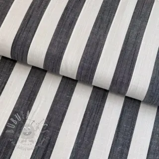 Wiskoza YARN DYED Stripes BIG navy