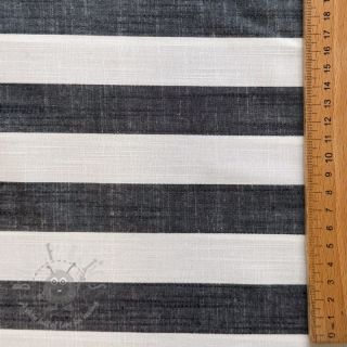 Wiskoza YARN DYED Stripes BIG navy