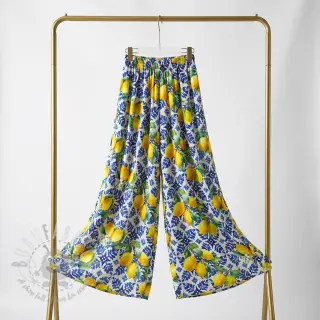 Bawełniana tkanina VISCOSE Lemons digital print