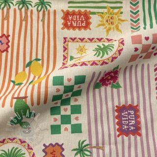 Tkanina dekoracyjna Linenlook Pura Vida Patch digital print