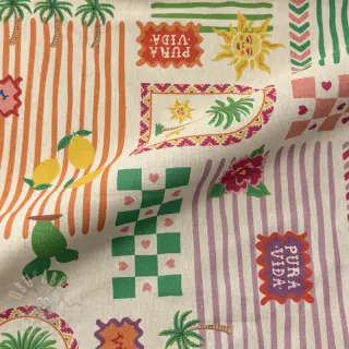 Tkanina dekoracyjna Linenlook Pura Vida Patch digital print