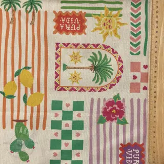Tkanina dekoracyjna Linenlook Pura Vida Patch digital print