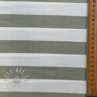 Wiskoza YARN DYED Stripes BIG green