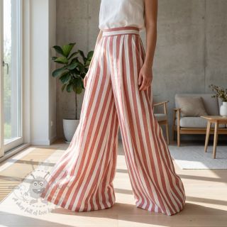 Wiskoza YARN DYED Stripes BIG orange