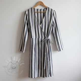 Wiskoza YARN DYED Stripes BIG navy