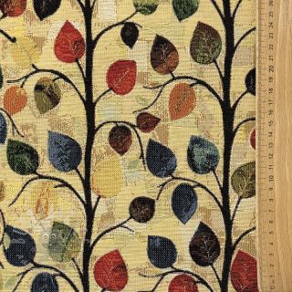Tkanina dekoracyjna GOBELIN premium Leaves Funky Arty
