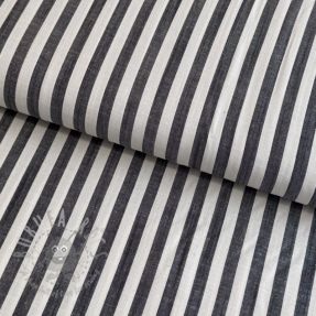 Wiskoza YARN DYED Stripes SMALL navy