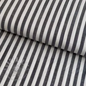 Wiskoza YARN DYED Stripes SMALL navy