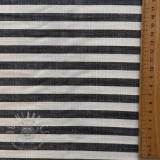 Wiskoza YARN DYED Stripes SMALL navy