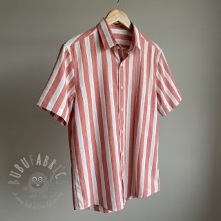 Wiskoza YARN DYED Stripes BIG orange