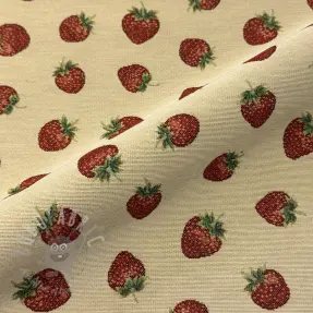 Tkanina dekoracyjna GOBELIN premium Strawberry Sweet Joy