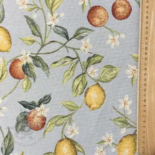 Tkanina dekoracyjna GOBELIN premium Citrus Orange Lemon