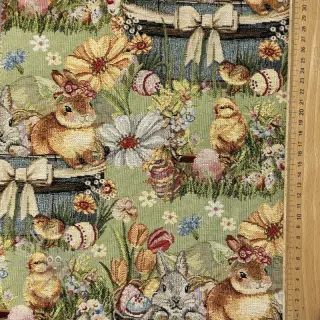 Tkanina dekoracyjna GOBELIN premium Playful Easter Scene