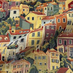 Tkanina dekoracyjna GOBELIN premium Happy Siesta House