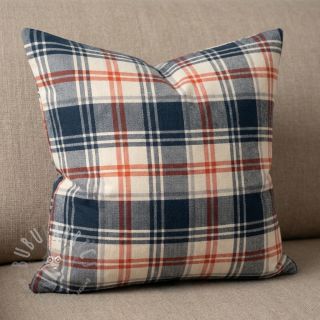 Bawełniana tkanina YARN DYED BRUSHED Check Mia navy