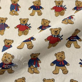 Tkanina dekoracyjna Linenlook Teddy Bear Cosy digital print