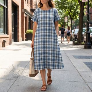 Wiskoza Scottish Check YARN DYED BRUSHED Ria