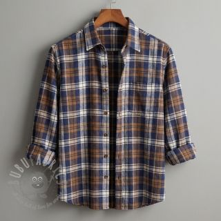 Wiskoza Scottish Check YARN DYED BRUSHED Atlas brown