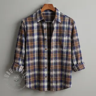 Wiskoza Scottish Check YARN DYED BRUSHED Atlas brown