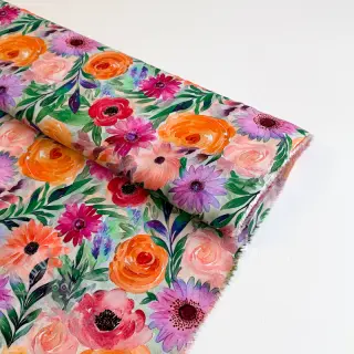 Wiskoza RADIANCE Flowers Lirie digital print