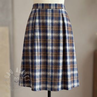 Wiskoza Scottish Check YARN DYED BRUSHED Atlas brown