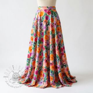 Wiskoza RADIANCE Flowers Lirie digital print