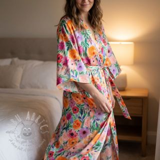 Wiskoza RADIANCE Flowers Lirie digital print