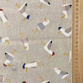 Tkanina dekoracyjna Linenlook premium Seagull dress up