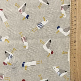 Tkanina dekoracyjna Linenlook premium Seagull dress up
