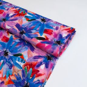 Wiskoza ECOVERO Flowers design D digital print