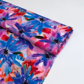 Wiskoza ECOVERO Flowers design D digital print