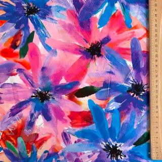 Wiskoza ECOVERO Flowers design D digital print