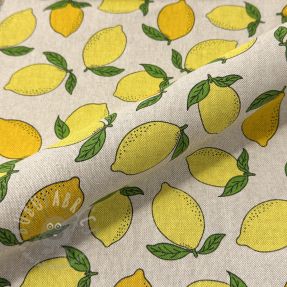 Tkanina dekoracyjna Linenlook premium Sunny Lemon Fruit