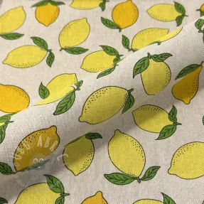 Tkanina dekoracyjna Linenlook premium Sunny Lemon Fruit