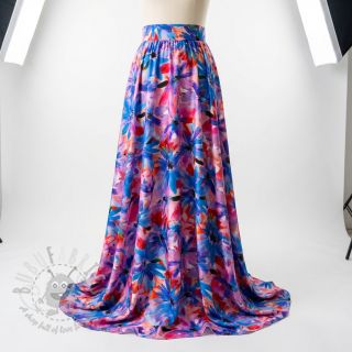 Wiskoza ECOVERO Flowers design D digital print